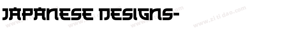 Japanese Designs字体转换